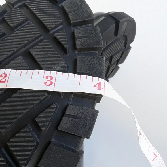 Steve Madden Hamlet Black and Gold Ankle Boots with Glossy Finish and Block Heel - Picture 10 of 11